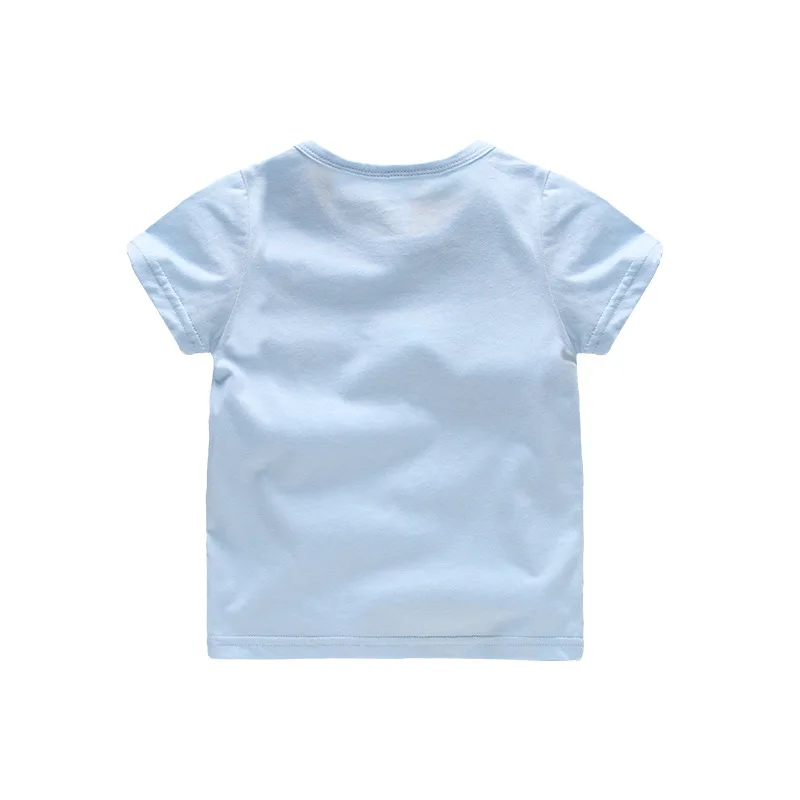 Детская одежда в Корейском стиле; летняя футболка с динозаврами для детей; короткий рукав; детская одежда; сеть 25