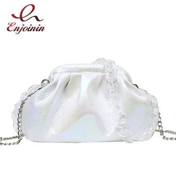 

Transparent Chain Gradient Color Women Casual Purses and Handbags Hobo Bag Female Shoulder Bag Crossbody Bag Clutch Bag Poch New