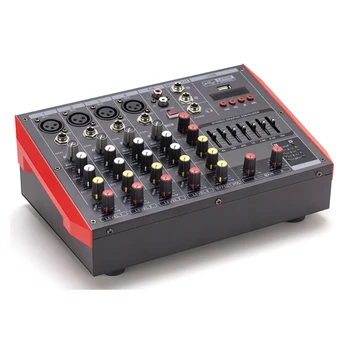 

Professional Powered Audio Mixer 2X150watts With Bluetooth USB MP3, DJ Mixer Console With Power Amplifier For Portable Speaker