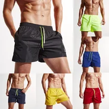 Мужские новые летние однотонные спортивные шорты пляжные брюки модные большие шорты пляжная одежда