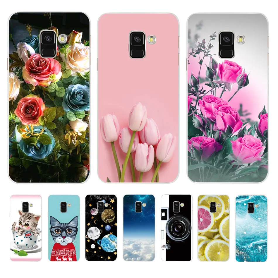 

For Cases Samsung Galaxy A8 2018 Case Samsung A8 A 8 Plus 2018 Cover Soft Silicone TPU Phone Case Coque Capa Protector Bumper