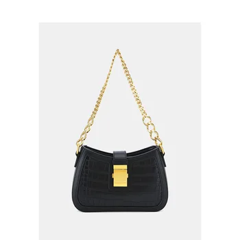 

Underarm Bag Women's 2020 New Style Simple Retro Design Shoulder Crossover Shoulder Bag/Hand Bag Chain Bag Women's Bag