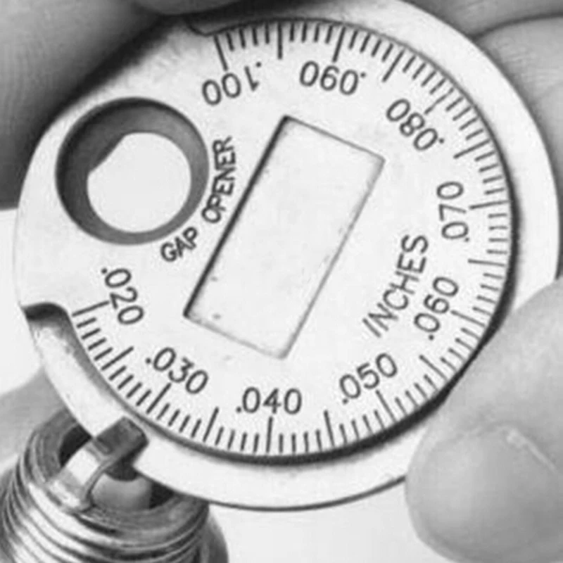 

Hot Sale 1pc Spark Plug Gap Gauge Measurement Tool Coin- Type 0.6-2.4mm Range Gage Caliber
