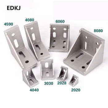 

5/10pcs 2020 2028 3030 3060 4040 4080 6060 8080 Aluminum corner bracket for 20/30/40/45/60 Aluminum profile connector CNC Router