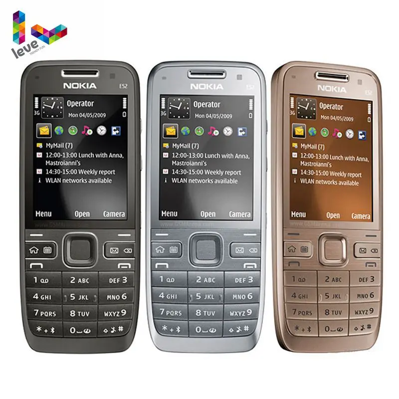Ceny Nokia E52 GSM smartfonów WIFI Bluetooth GPS 3.2MP wsparcie rosyjski i klawiatura arabska oryginalny odblokowany telefon komórkowy
