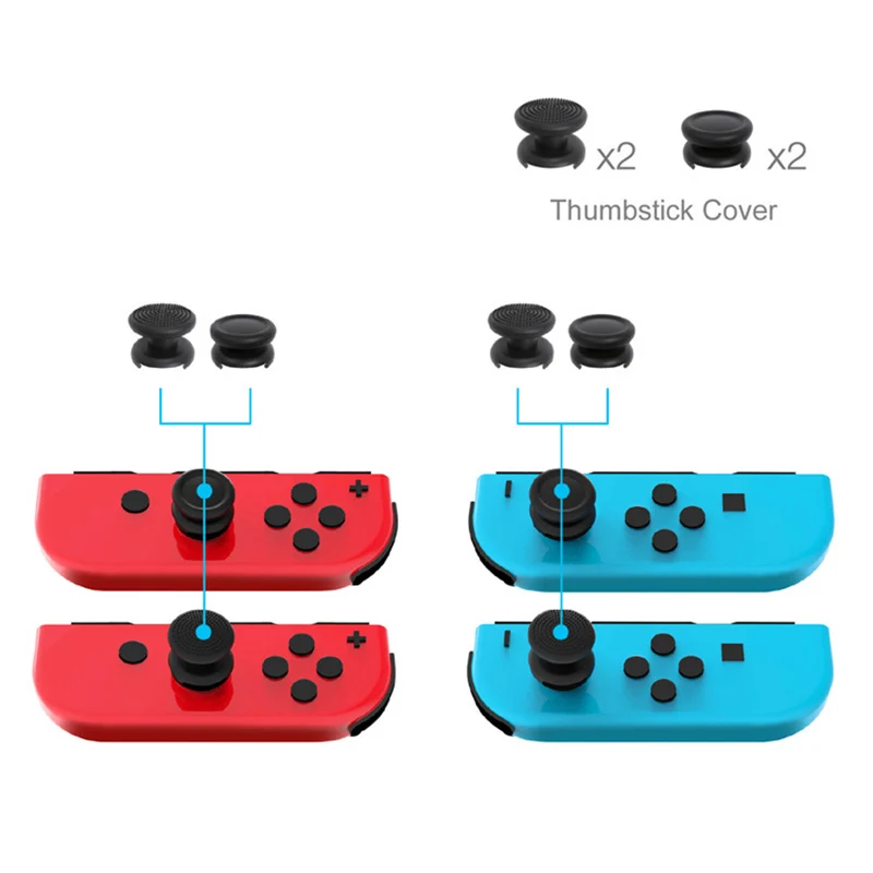 ABKT-For Switch Protection Set TPU Set+ Film+ Rocker Cap NS Host Protection Set