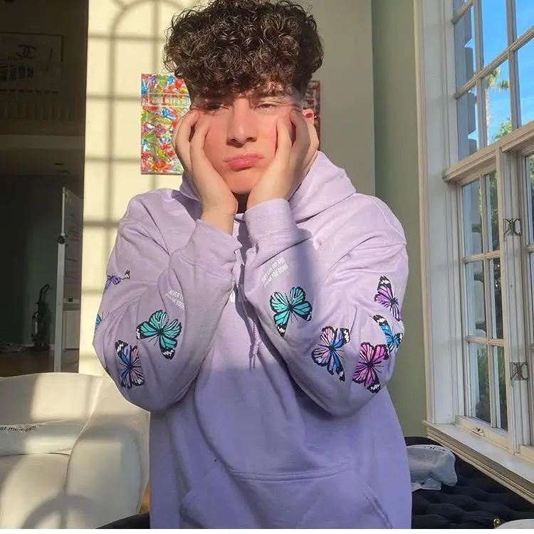 Тони Лопес Мерч худи с бабочкой кофты Для мужчин женщин принтом бабочки в