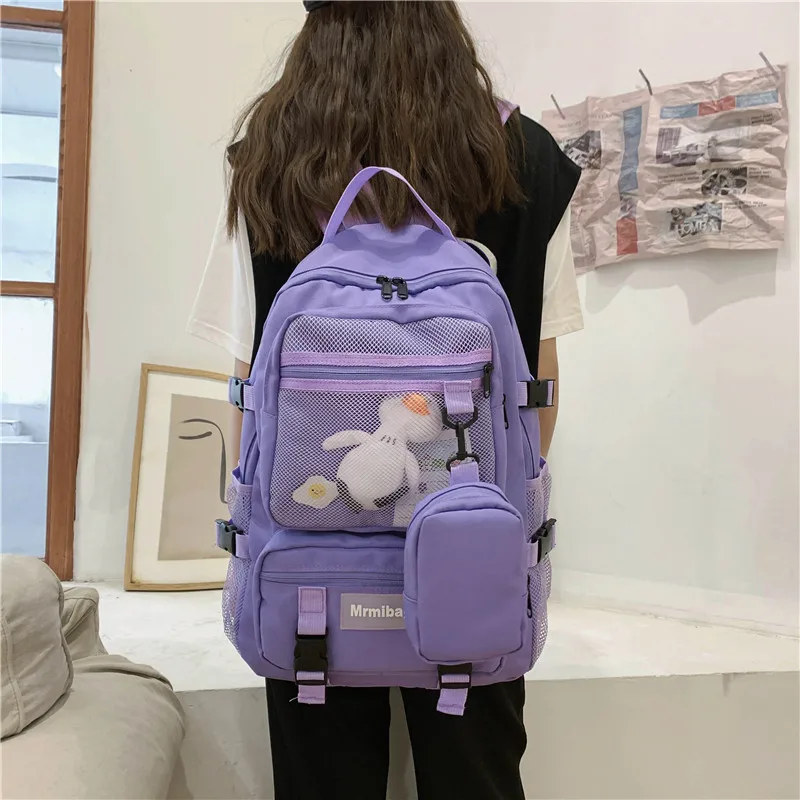 Kawaii Korea Style Multi-Pocket Shoulder Backpack