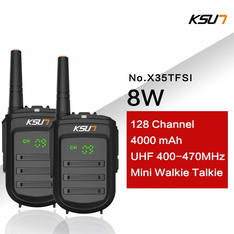 Портативная рация KSUN 8 Вт Pofung UHF 400 470 МГц 128 каналов двусторонняя портативная