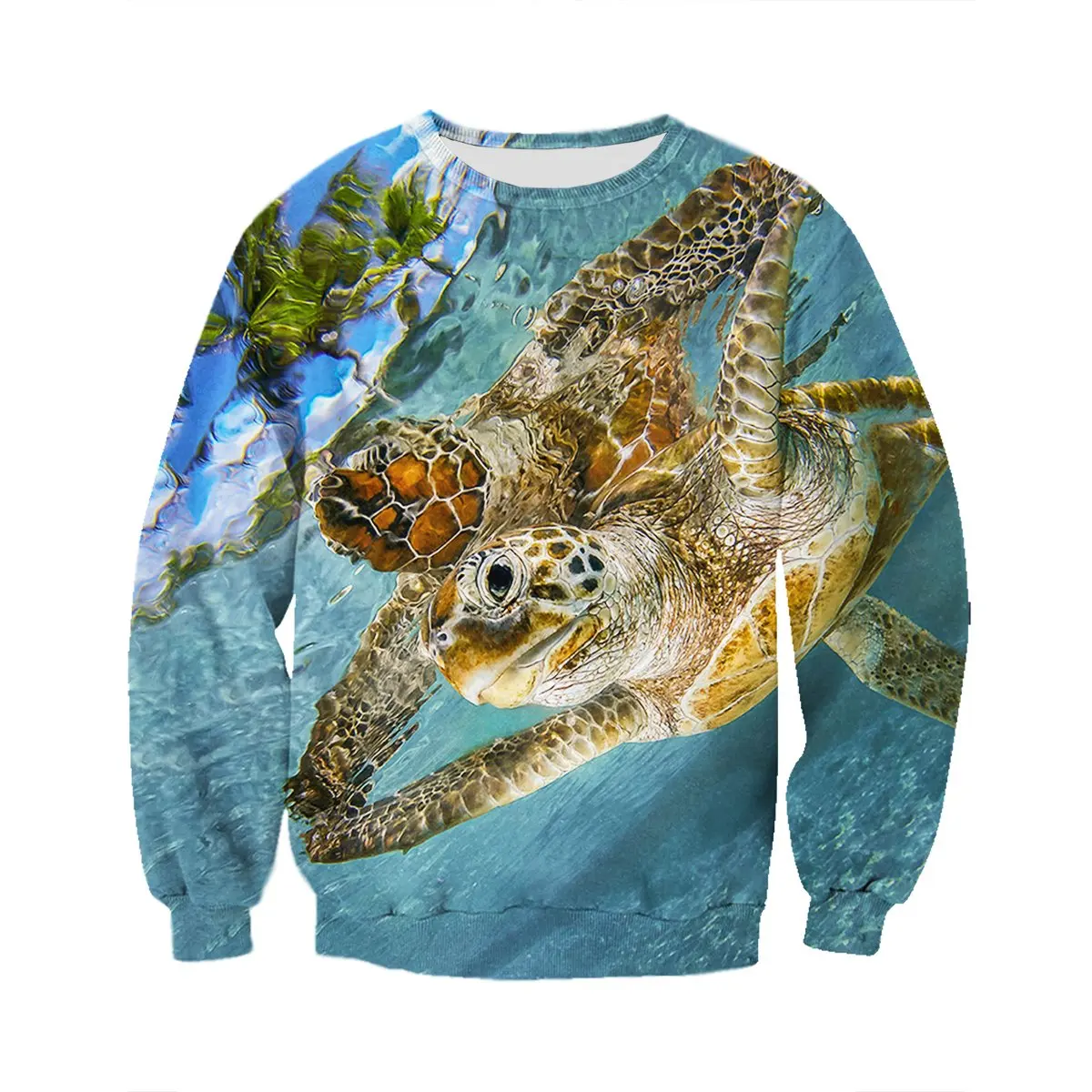 PLstar Cosmos Beautiful Animal Sweatshirt Love Sea Turtle 3D full Printing Long Sleeve Pullover Unisex Casual streetwear YW-06