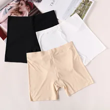 Женские мягкие бесшовные шорты, брюки для леди, летние шорты под юбку, шелковые Дышащие Короткие удобные колготки, трусики