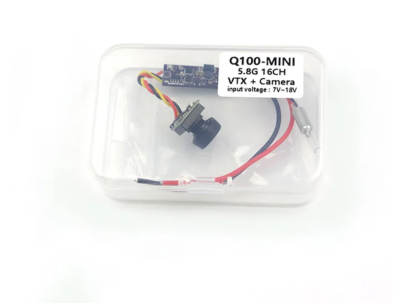 kingkong Q100 mini 5.8G 25mW 16CH AV Transmitter With 800TVL Camera for RC Quadcopter FPV Camera Drone