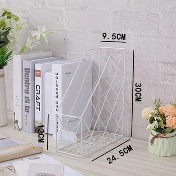 

Nordic Book File Stand Iron Desktop Multi-layer Magazine Rack Cosmetic Storage Rack UND Sale