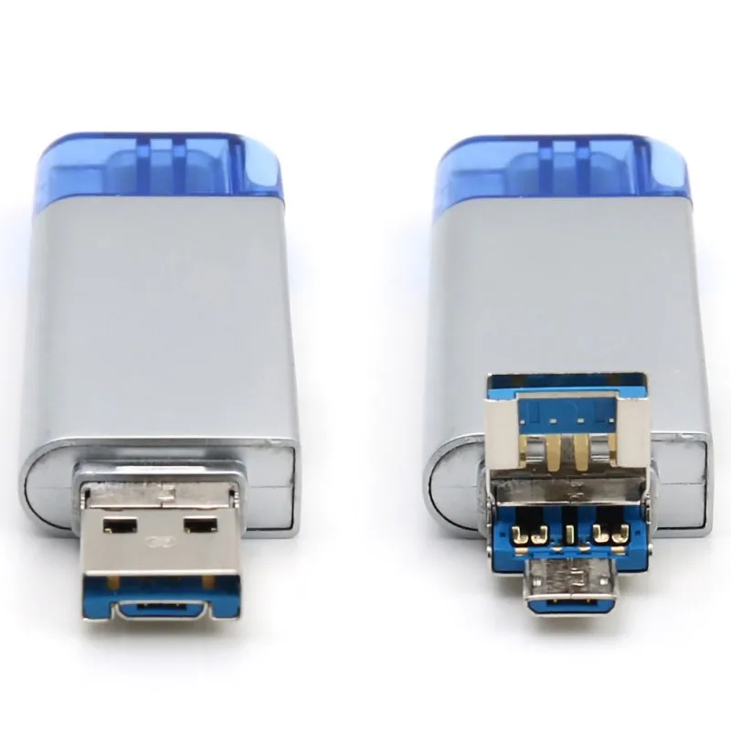 2 в 1 USB 3,0/type-C к SD/Micro SD кард-ридер для ПК ноутбук планшет смартфон