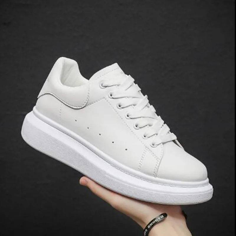 Новые дизайнерские кроссовки мужская повседневная обувь спилок кожа мода Chaussure Homme размера плюс удобная 36