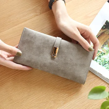 

New Women Pu Leather Wallets Female Long Purses Money Bags Phone Pocket Ladies High Quality Wallet Card Holder Clutch Moda Mujer