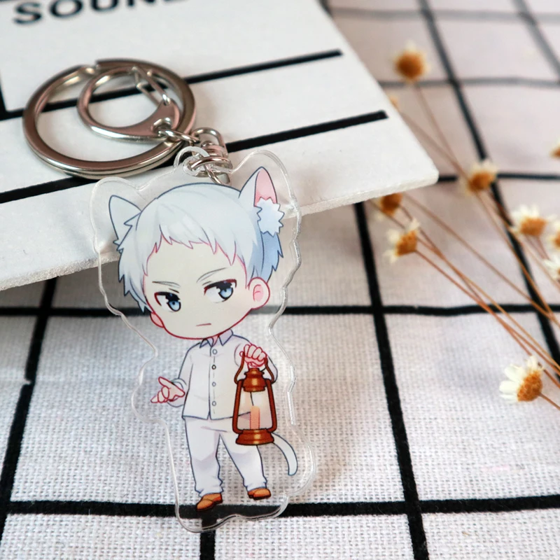 Японский аниме Yakusoku no Neverland обещанный Эмма Норман Рей акриловый брелок для
