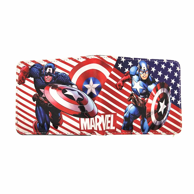 Супер милые детские игрушки marvel кошельки Железный человек бумажник «Бэтмен» держатель покупки Мультфильм Тор пу бумажник - Цвет: 26