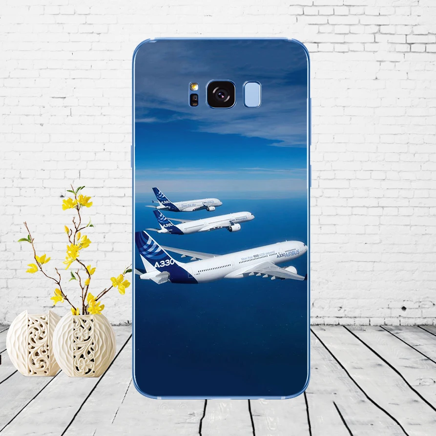 Мягкий силиконовый чехол 03DD Airplane At The Sunrise Airplane для Samsung Galaxy S6 S7 edge S8 S9 S10 plus A70 A50 - Цвет: 4