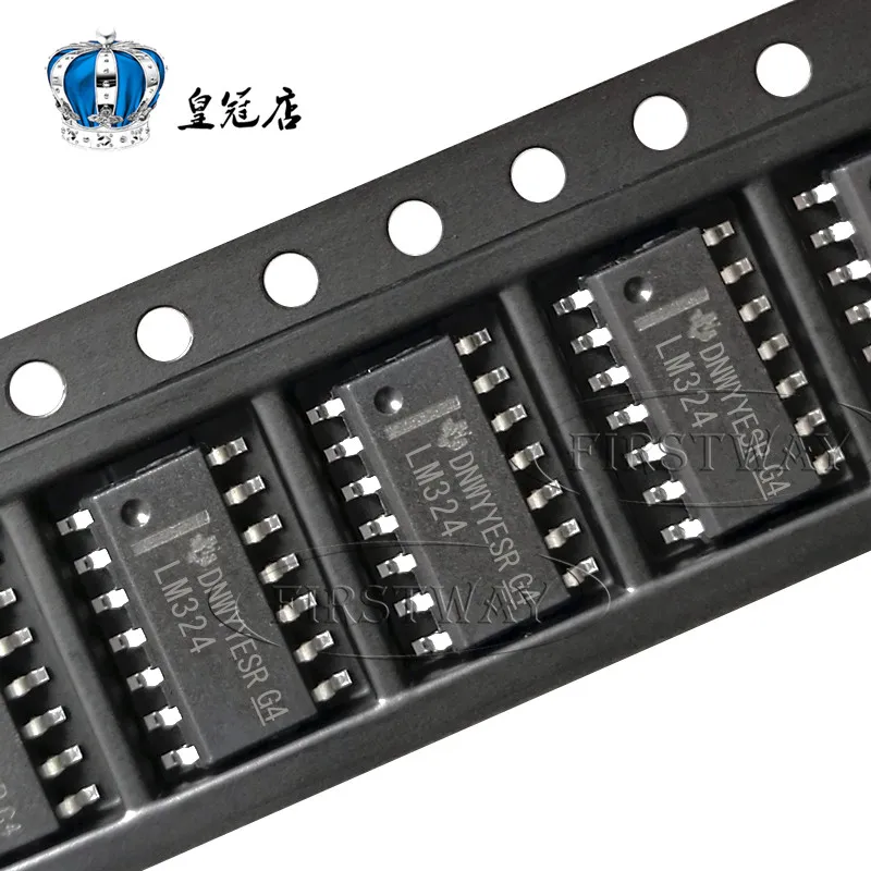 50 шт. LM324 лапками углублением SOP-14 LM324DR SOP14 Р = 14