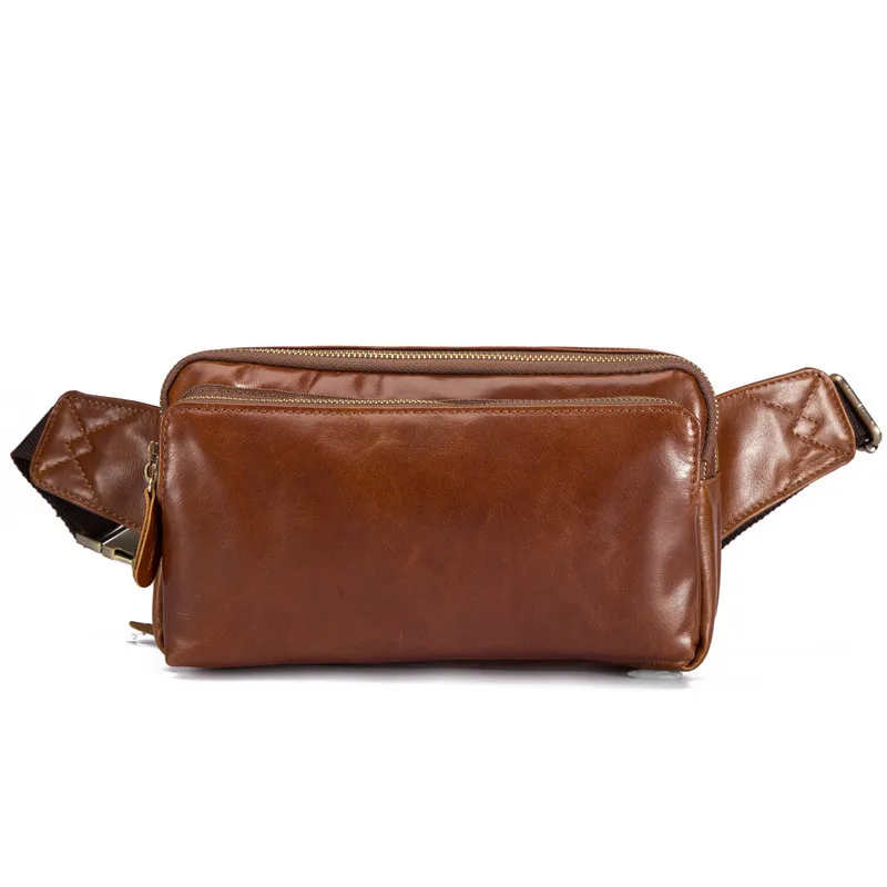 Men/'s Women Leather Waist Fanny Pack Belt Pouch Travel Sling Purse Bag G