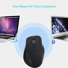 Bluetooth 4,0 и 2,4G двухрежимный беспроводной игровой мыши для ПК, Mac, ноутбука, Android планшета