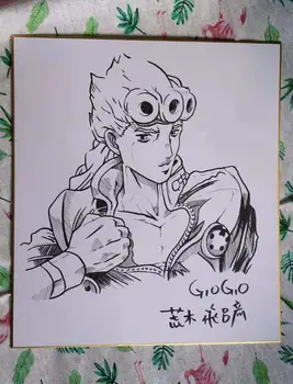 

hand drawn ARAKI HIROHIKO autographed Shikishi Card Art Board limited 89B