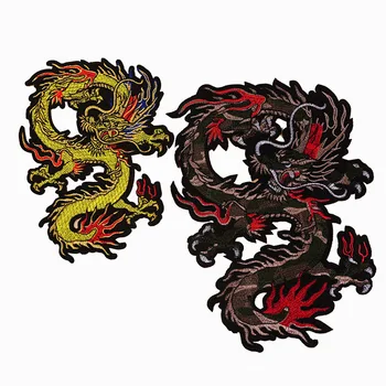 

Cartoon Animal Snake Dragon Letters Punk Embroidery Applique Iron on Patches for Clothes Badges Stripe Diy Patch Set for T-shirt