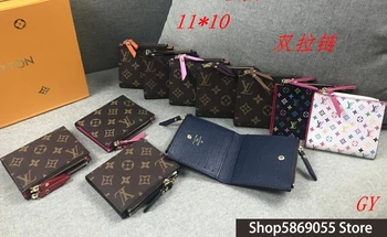 

Luxury Louis Vuitton LV- Women Wallets Fashion Long Leather Top Quality Card Holder Classic Female Purse Brand Wallet L40