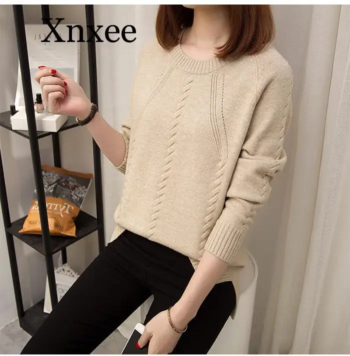 New 2020 Autumn Winter Pullover Sweater Women O-neck Long Sleeve Knitted Sweater Female Army Green Purple Jumper Ladies wool New 2020 Autumn Winter Pullover Sweater Women O-neck Long Sleeve Knitted Sweater Female Army Green Purple Jumper Ladies wool