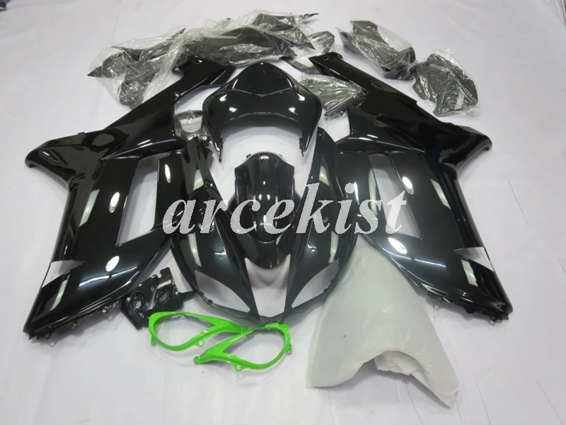 

4Gifts New ABS motorcycle Full fairings kit Fit for Kawasaki ZX6R 2007 2008 ZX-6R 07 08 Ninja 636 bodywork set black