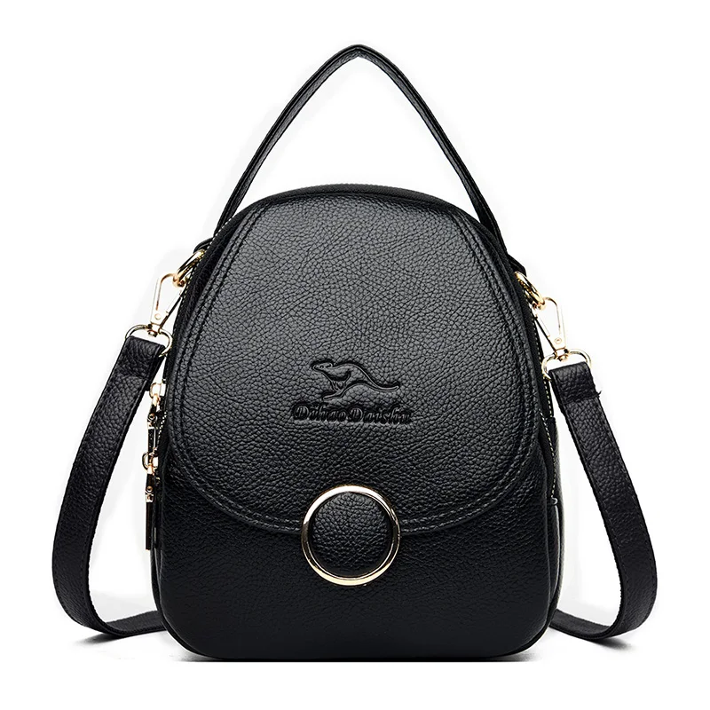 Women Leather Shoulder Bag  Crossbody Bags Handbag Tote Solid Color PU Leather Ladies Top-handle Bags For Women