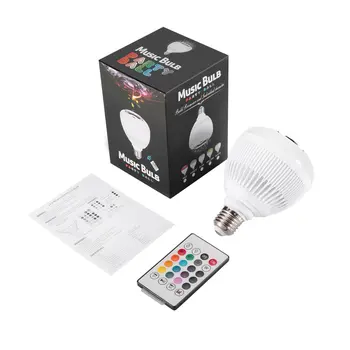 

Energy Saving Intelligent Wireless 12W Power LED Bluetooth Speaker Bulb Audio Light Lamp Music Playing with IR remote Control