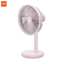 Настольный вентилятор XIAOMI SOLOVE с вращающейся головкой на 60 °, 3-я передача, регулируемая скорость ветра, 4000 мАч, USB перезаряжаемый беспроводной вентилятор для дома и офиса