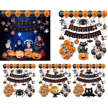 

Halloween Balloon Garland Arch Kit Helium Balloons Foil Set For Halloween Day Party Decorations Halloween Ornament Props