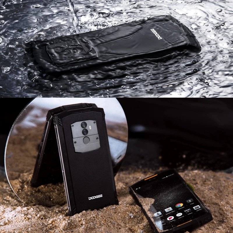 DOOGEE S55 тройной Защитный смартфон IP68 Водонепроницаемый 4 Гб+ 64 Гб 5500 мАч 5,5 дюйма Octa Dual VoLTE 4G 13MP+ 8MP+ 5MP мобильный телефон