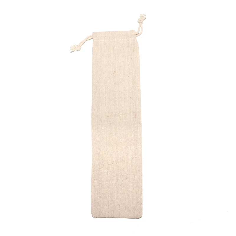 Burlap bag 6 шт. Экологичные многоразовые металлическая соломинка 304 Нержавеющая сталь питьевой соломы с чистящая щетка для кружек 20/30 унций - Color: Burlap bag