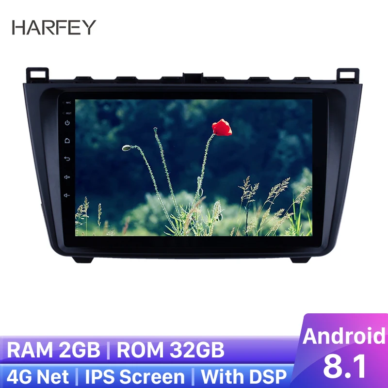 Harfey более высокая версия 9 &quotмультимедийный плеер gps Автомагнитола Android 8 1 2DIN для