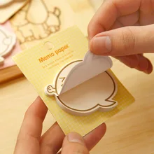 

100/200 Sheets Adhesive Cute Kawaii Sticky Notes Notepad Memo Pad Notebook Sticker Decor Cartoon Office School Stationery Supply
