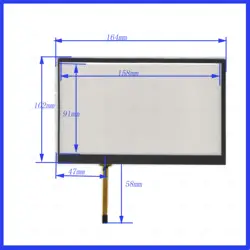 ZhiYuSun 5 шт./партия 7191 164*102 мм контактная точка до 7 дюймов стекло сенсора резистивный экран для автомобиля экран стекло