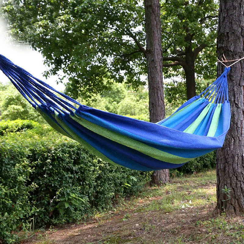 

Outdoor Camping Hammock High Strength Individual Portable Parachute Fabric Hanging Bed Hunting Sleeping Swing