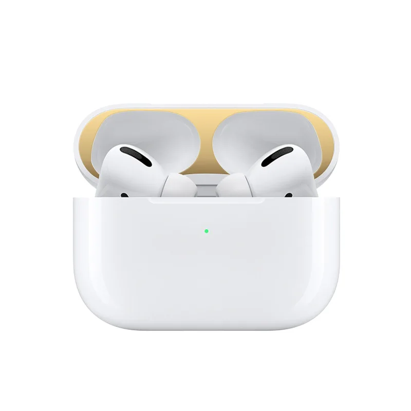 Металлическая Пылезащитная наклейка для Apple AirPods Pro Чехол Пылезащитная наклейка защита кожи для AirPods 3 Аксессуары