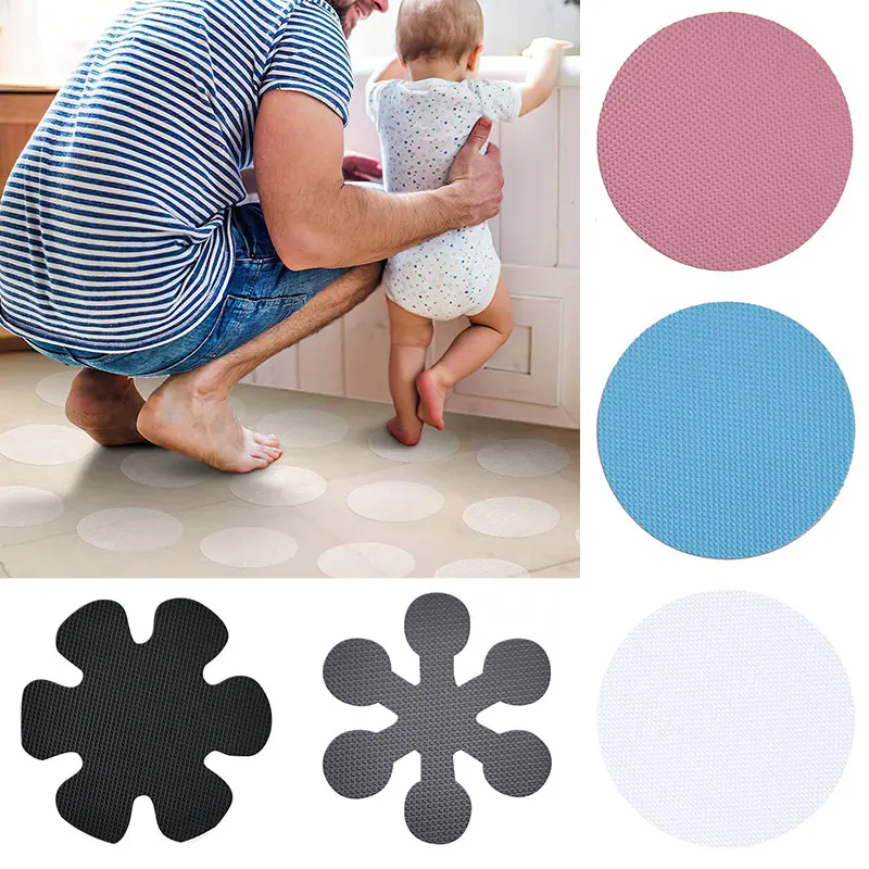 10Pcs Anti Slip Transparent Shower Stickers Stair Steps Anti-slip Bath Safety Strips Non for Bathtubs Floor | Дом и сад