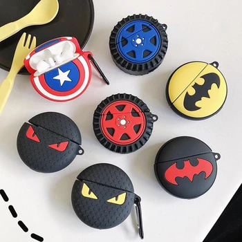 

For huawei Freebuds 3 Case funny Tire cartoon black silicone headphone Case for huawei Freebuds3 Freebuds 3 Pro case protection