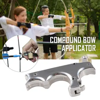 

Durable Silver Aluminum Hunting Bow Arrow Accessories Caliper Caliper Bow Shooting Archery Auxiliary Caliper Arrow