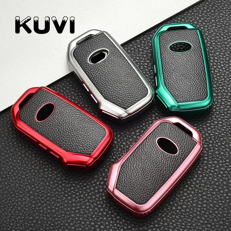 Leather Tpu Car Key Cover case Shell For KIA Sportage Ceed Sorento Cerato Forte 2018 2019 3 button Smart Case Accessories | Автомобили и