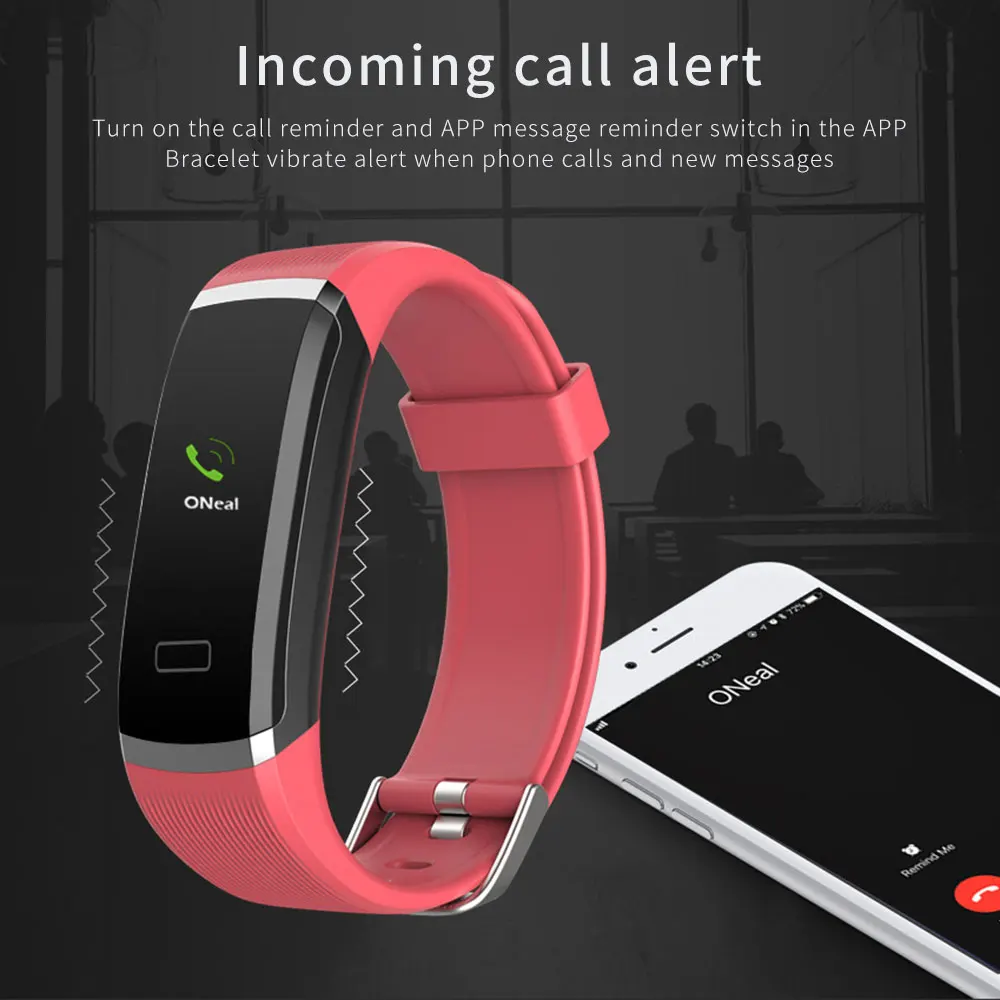 RAXFLY Smart Watch M4 Heart Rate Monitor Sleep Monitor Fitness Watch Blood Pressure Bluetooth Smart Bracelet for iPhone Android