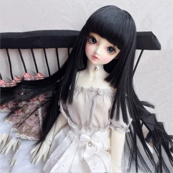 

Allaosify BJD SD doll wig long straight brown 1/3 1/4 1/6 1/8 hair BJD wigs
