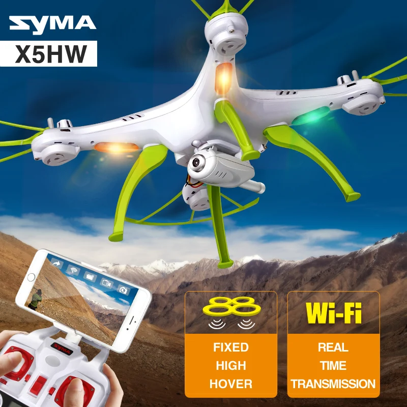 Официальный Syma X5HW WiFi FPV 0 3 мегапиксельная камера 2 4G 4 канала 6 осевой гироскоп
