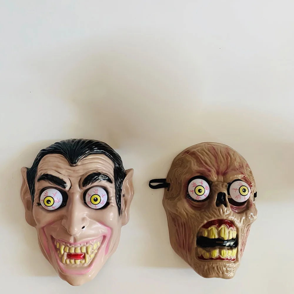 

2Pcs Ergonomic Design Devil Masks Interesting Headgears Horrible Prank Props